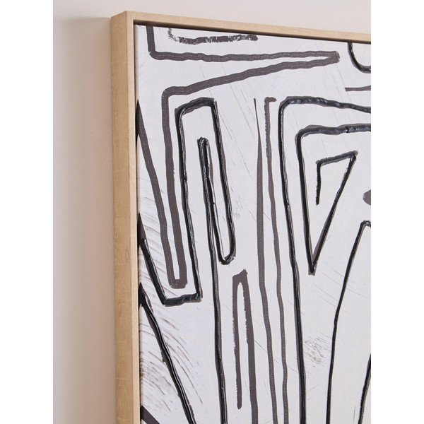 Keretezett-vászon kép 83x123 cm Astratto – Premier Housewares-image-4