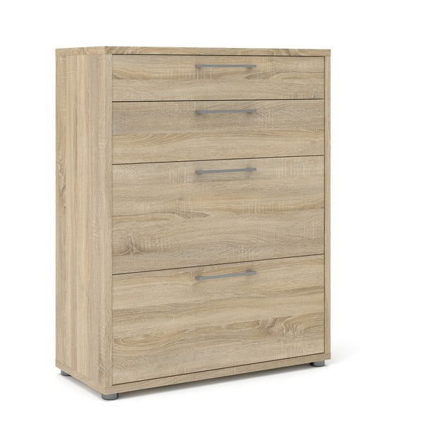 Natúr színű moduláris könyvespolc tölgyfa dekorral 89x113 cm Prima – Tvilum-image-4