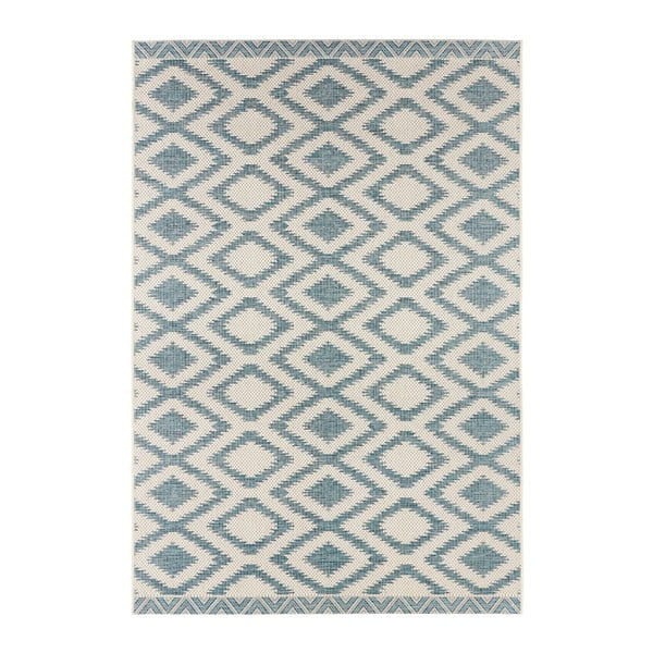 Isle kék-krémszínű kültéri szőnyeg, 160 x 230 cm - NORTHRUGS