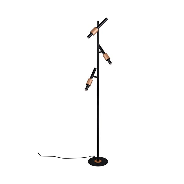 Fekete-bronzszínű LED állólámpa (magasság 150 cm) Ikaris – Trio Select