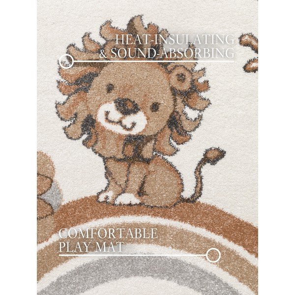 Krémszínű gyerek szőnyeg ø160 cm Roar like a Lion – Villeroy&Boch-image-2