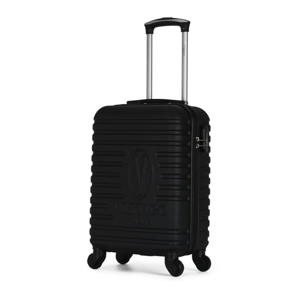 Mureo Valise Cabine fekete gurulós bőrönd, 36 l - VERTIGO-image-2