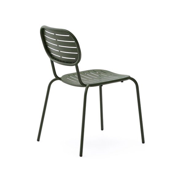 Sötétzöld fém kerti szék Brai – Kave Home-image-4