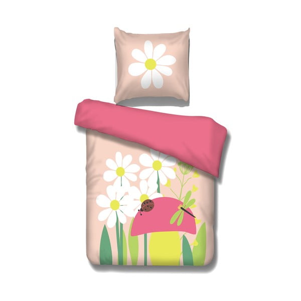 Spring rózsaszín gyerek ágyneműhuzat, 29 x 40 cm - Vipack