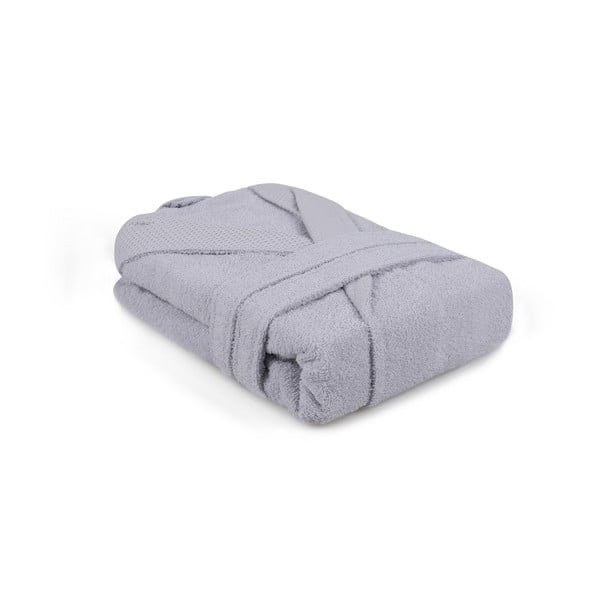 Szürke pamut fürdőköpeny M Cappa – Foutastic-image-2