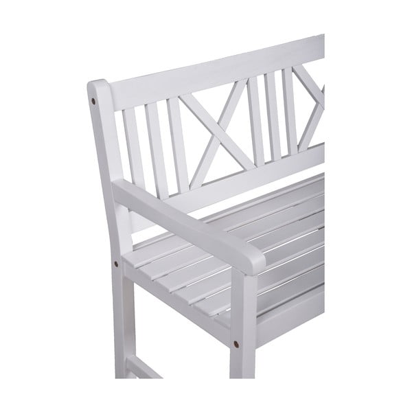 Fehér tömörfa kerti pad Malmö – Garden Pleasure-image-1