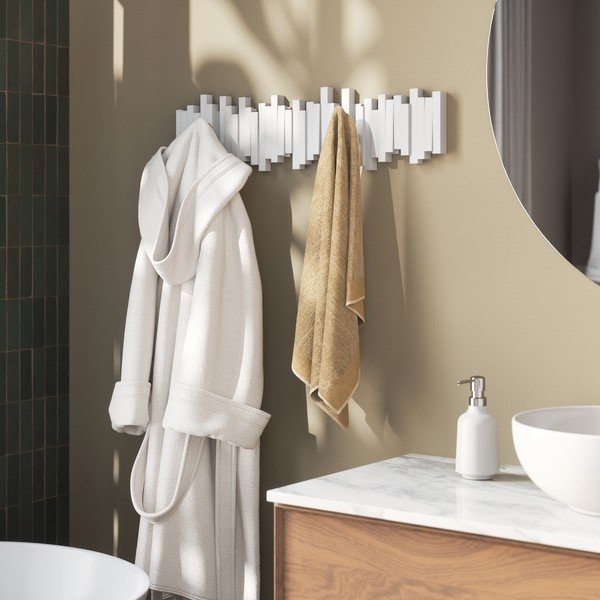 Fehér műanyag fali fogas 72 cm Sticks – Umbra-image-2