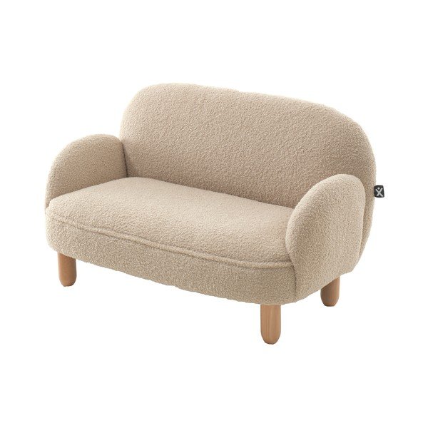 Bézs buklé gyerek kanapé 89 cm Rocky – Vipack