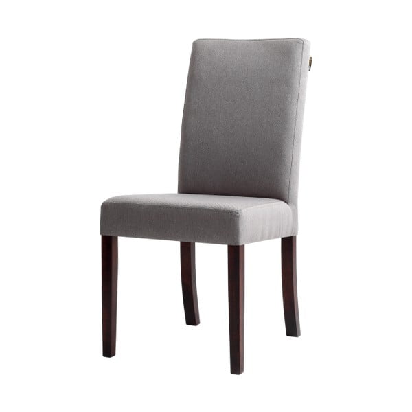 Wilton szürke szék, barna lábakkal  - Custom Form