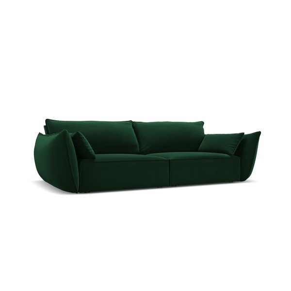 Sötétzöld bársony kanapé 208 cm Vanda – Mazzini Sofas-image-2