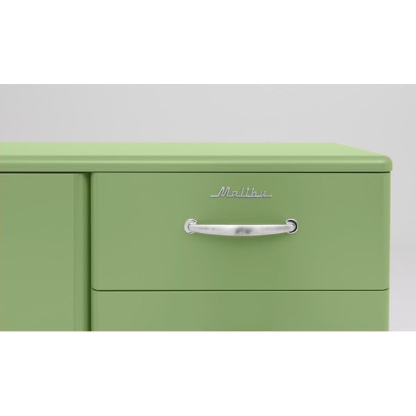 Zöld alacsony komód 98x92 cm Malibu - Tenzo-image-1