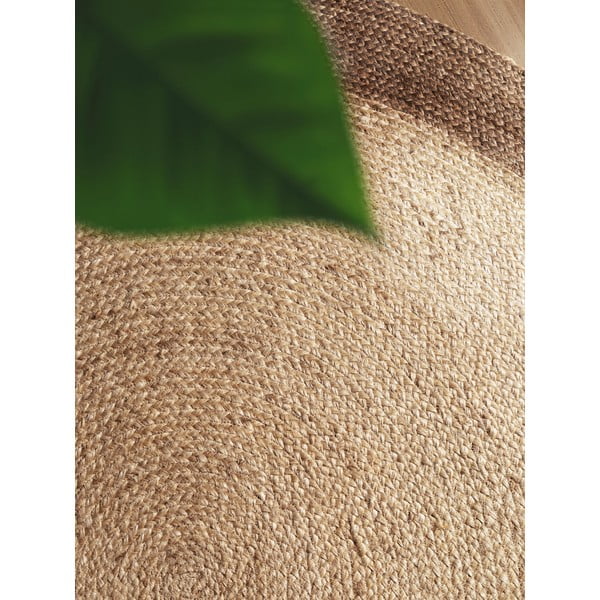 Szürkésbézs kétoldalas kézi szövésű kerek juta szőnyeg ø 240 cm Jutta Greige – Hanse Home-image-3