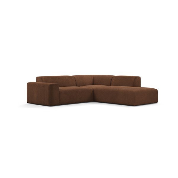 Karen barna kordbársony sarokkanapé, 260 cm, jobb oldali - Marie Claire Home-image-2