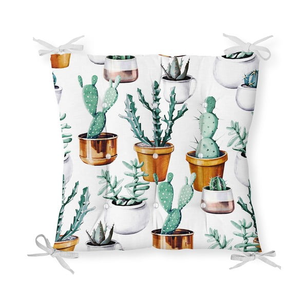 Cactus in Pot pamut keverék székpárna, 40 x 40 cm - Minimalist Cushion Covers