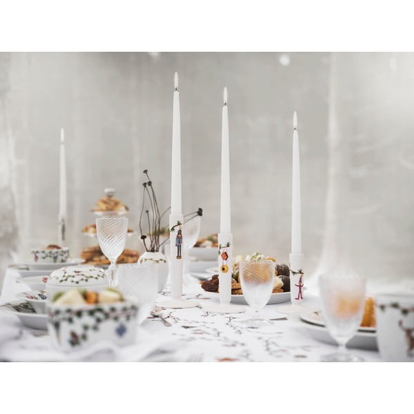 Hammershøi fehér karácsonyi kerámia gyertyatartó, magasság 20 cm - Kähler Design-image-1