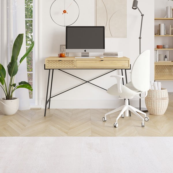 Íróasztal tölgyfa dekorral 60x110 cm Ecrin – Marckeric-image-1