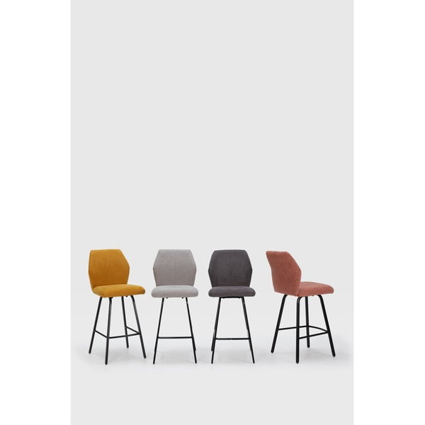 Világosszürke bárszék szett 4 db-os 65 cm Bei – Marckeric-image-1