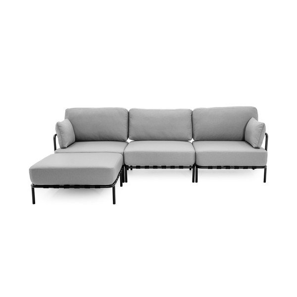 Világosszürke kerti moduláris kanapé 234 cm Salve – Sit Sit-image-2