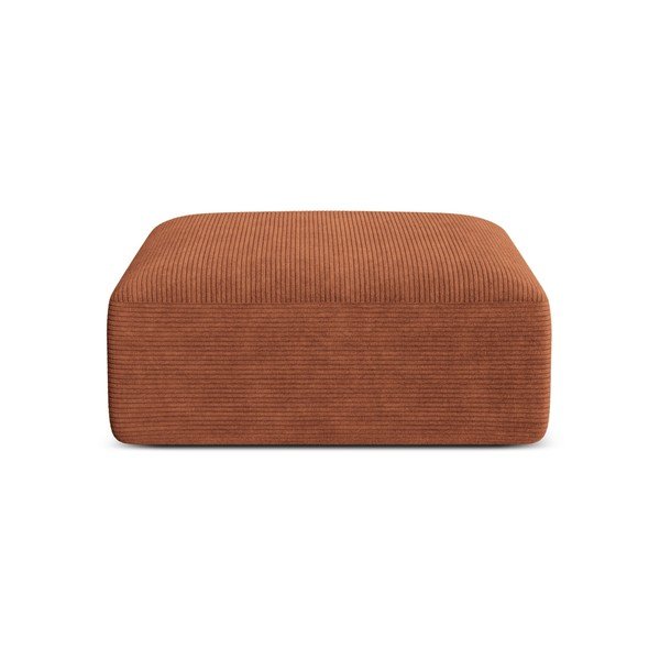 Terrakotta színű kordbársony lábtartó Campi – Cosmopolitan Design-image-1