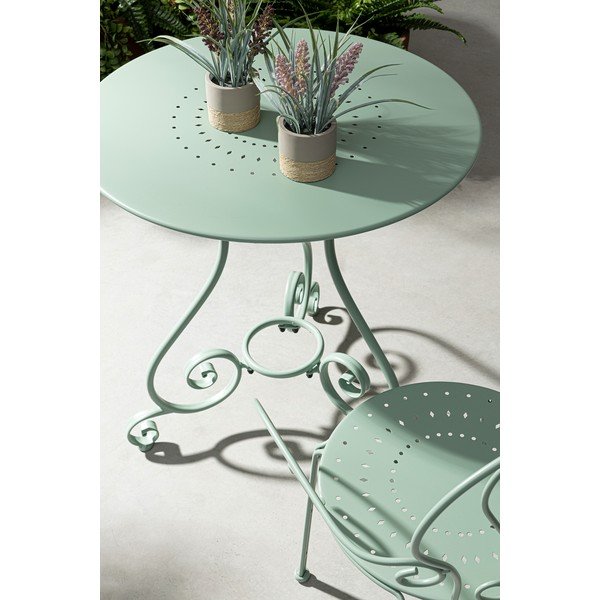 Mentazöld fém kerti szék Etienne – Bizzotto-image-1