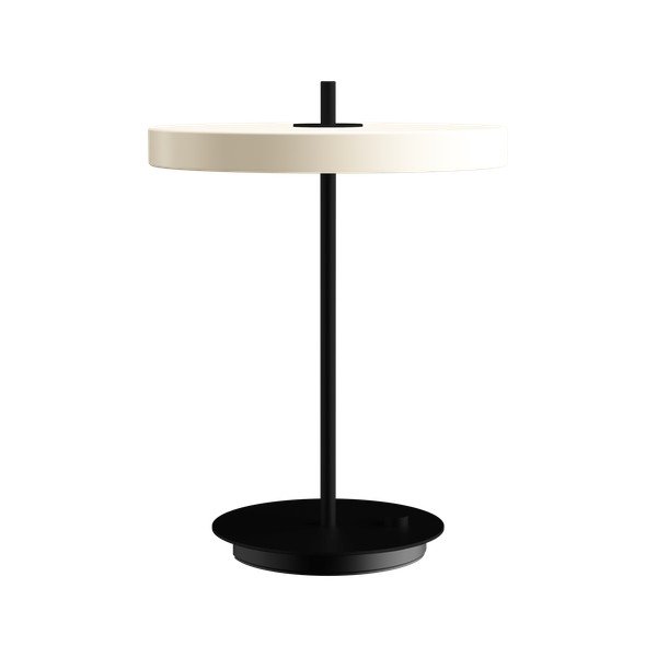 Fekete-fehér fém LED dimmelhető asztali lámpa fém búrával (magasság 41,5 cm) Asteria Table – UMAGE