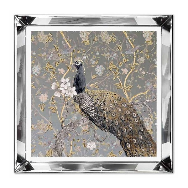 The Golden Peacock fali kép, 51 x 51 cm - JohnsonStyle