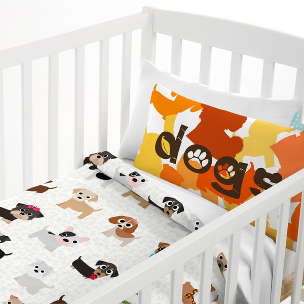 Dogs gyermek pamut ágyneműhuzat, 100 x 120 cm - Mr. Fox-image-4