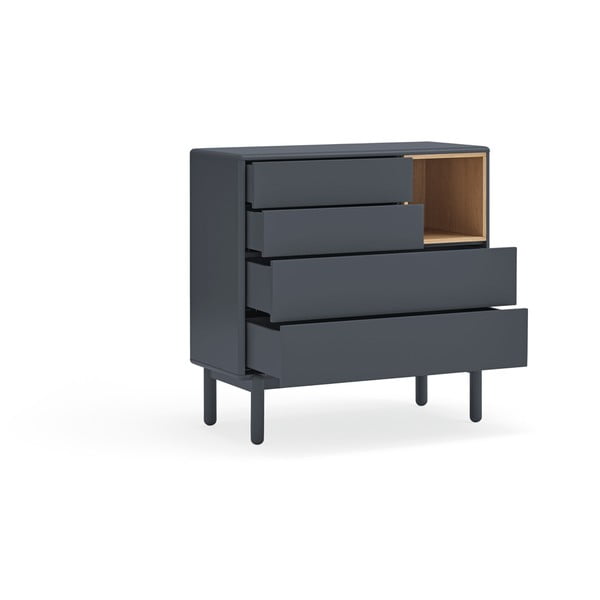 Sötétszürke alacsony komód 90x90 cm Corvo - Teulat-image-4