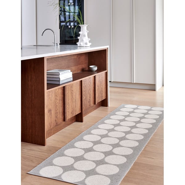 Bézs-krémszínű kültéri-beltéri futószőnyeg 70x160 cm Hugo Linen Vanilla – Pappelina-image-1