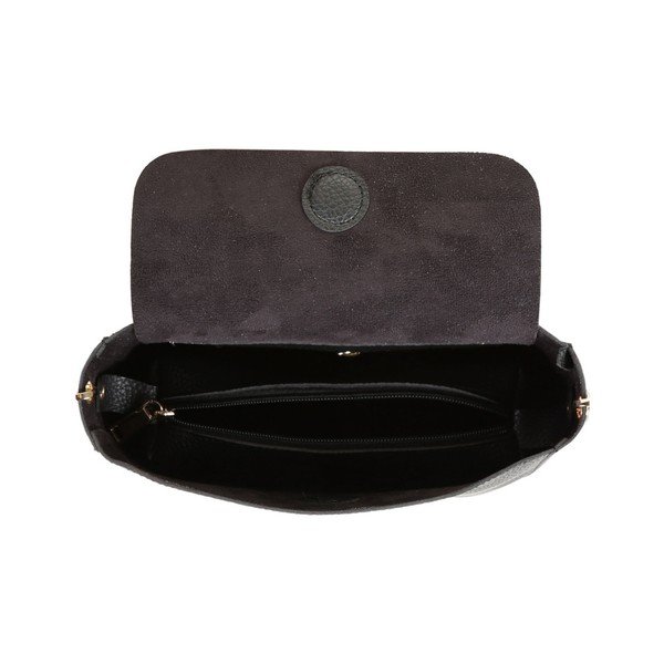 Georgina fekete női valódi bőr táska - Beverly Hills Polo Club-image-3