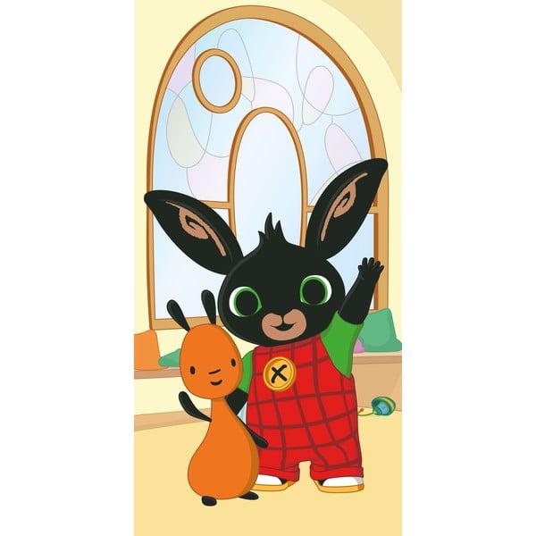 Pamut gyerek fürdőlepedő 70x140 cm Bing "Hoppity" – Jerry Fabrics