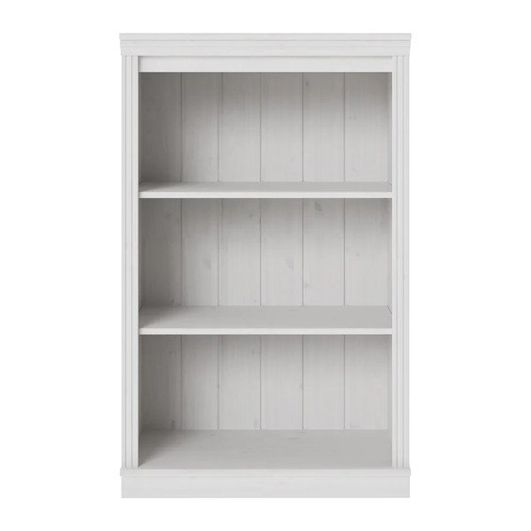 Fehér borovi fenyő könyvespolc 74x118x35 cm Anita – Støraa