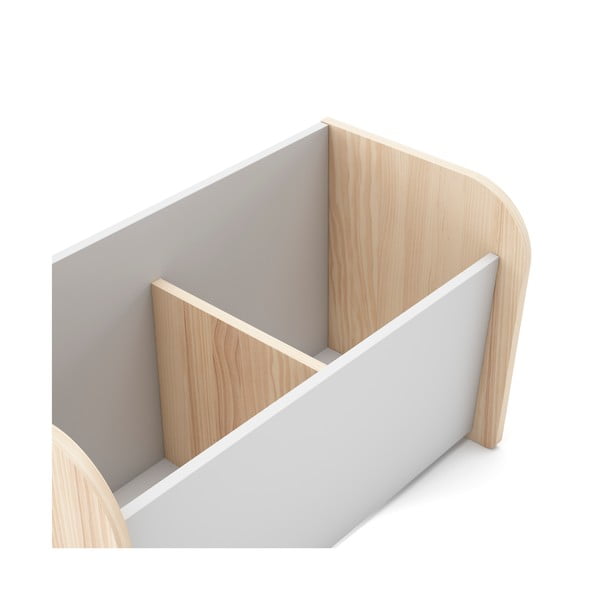 Fehér gyerek könyvespolc 70x42 cm Esteban – Marckeric-image-4