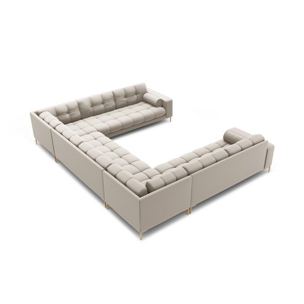 Bézs sarokkanapé (U alakú) Bali – Cosmopolitan Design-image-4