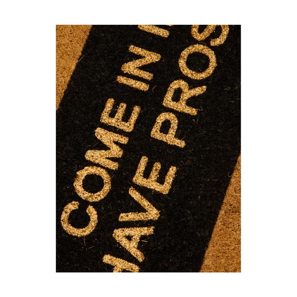 Come In If You Have Prosecco Glitter természetes kókuszrost lábtörlő, 40 x 60 cm - Artsy Doormats-image-2