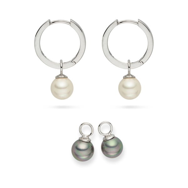 Celine 2 részes gyöngy fülbevaló szett - Nova Pearls Copenhagen-image-1