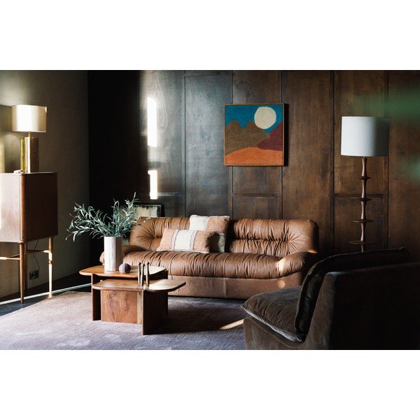 Natúr színű akácfa dohányzóasztal 50x75 cm Feller – Dutchbone-image-4