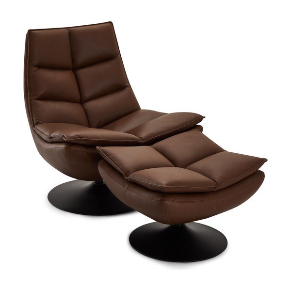 Sötétbarna bőr fotel Miami – Furnhouse-image-4