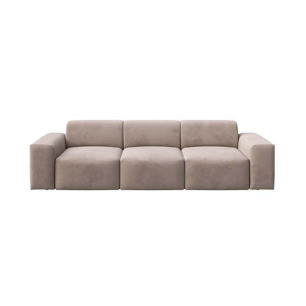 Bézs kordbársony kanapé 285 cm Villet – Rodier