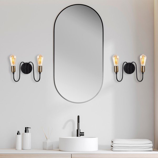 Fekete fali lámpa Firat – Opviq lights-image-1