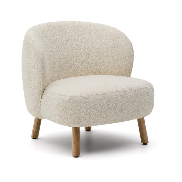 Krémszínű buklé fotel Ulit – Kave Home