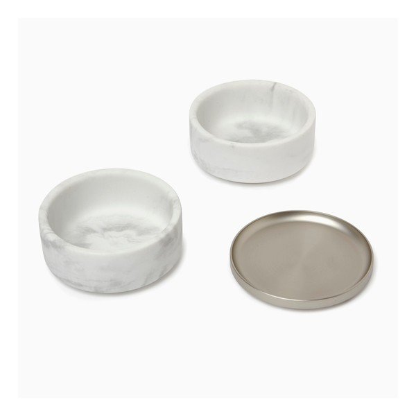 Tesora ékszerdoboz márvány dekorral és ezüstszínű fedéllel - Umbra-image-1