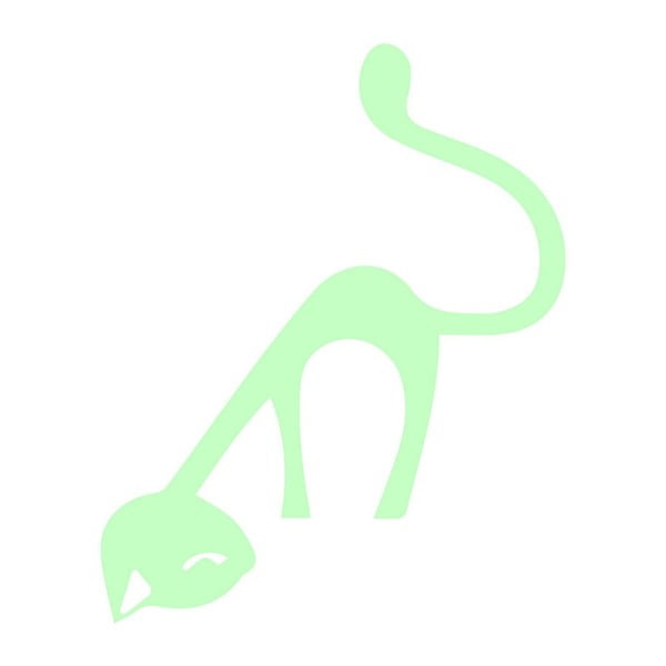Cute Cat sötétben világító matrica - Ambiance-image-1