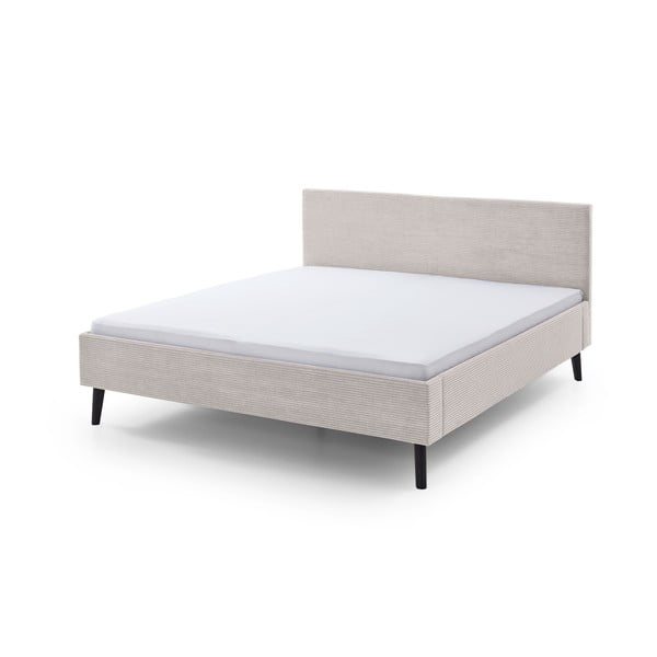 Bézs kárpitozott franciaágy 180x200 cm Avola – Meise Möbel