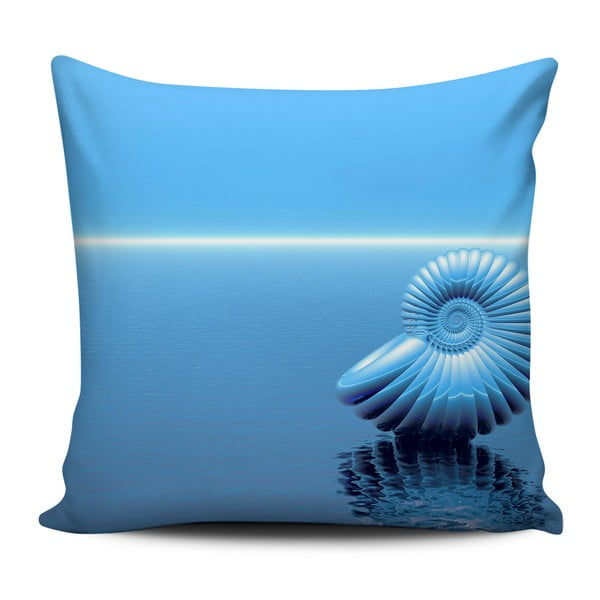Home de Bleu Tropical Conch díszpárna, 43 x 43 cm - Kate Louise