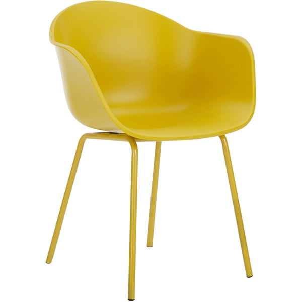 Claire sárga szék fém vázzal - Westwing Collection