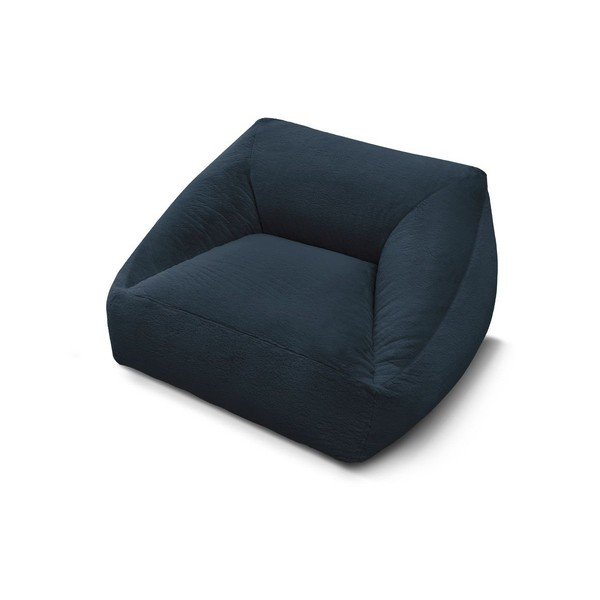 Sötétkék műszőrme babzsákfotel Lilibet – Bobochic Paris-image-4