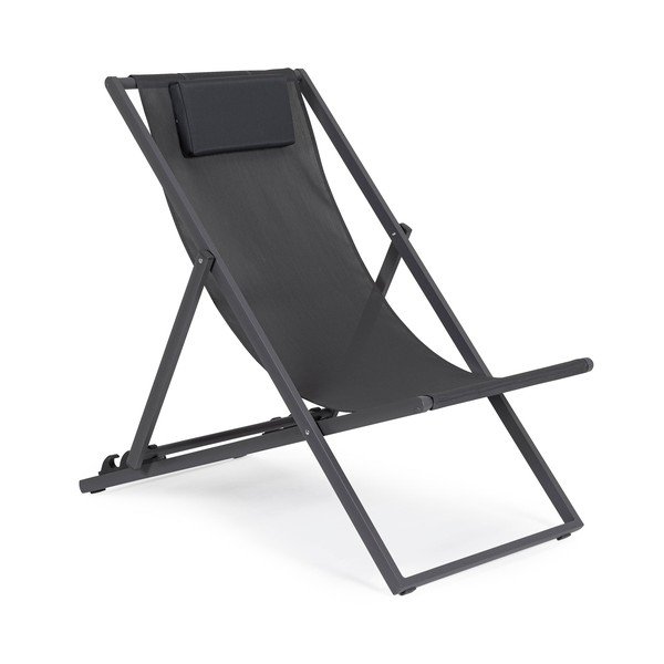 Antracitszürke fém kerti napozóágy Taylor – Bizzotto