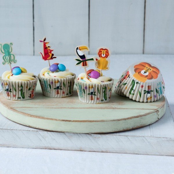 Colourful Creatures muffin díszítő készlet - Rex London-image-1