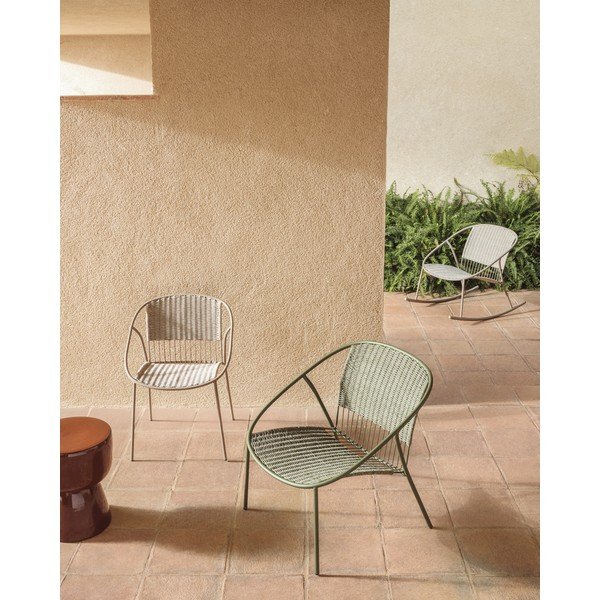 Sötétzöld kerti szék Atrani – Kave Home-image-2